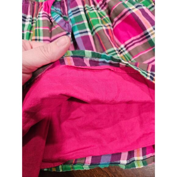 Ralph Lauren Baby Girls 18M Pink Green Plaid Ruffle LS Dress & Bloomers Set - Picture 7 of 7